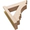 Ekena Millwork 6-in W x 22-in D x 22-in H Balboa Trad Rough Cedar Woodgrain TimberThane Outlooker, Primed Tan OUTUR060X22X22BOA04RCPR - alternate 6